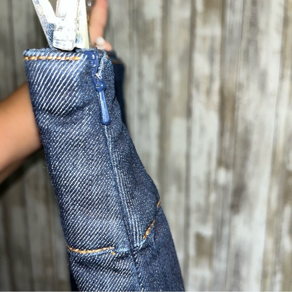 White House Black Market Dark Wash Denim Pencil Skirt - Picture 4 of 6